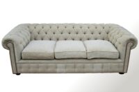 Sofá Chesterfield 3 cuerpos en Lino — Chestermanía